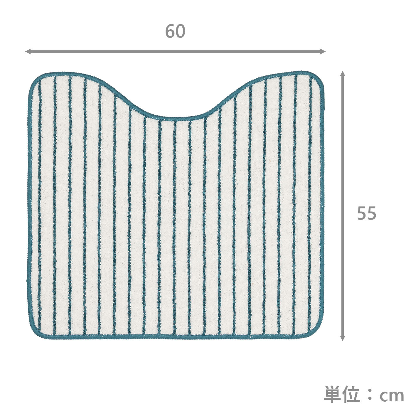 トイレ2点セット洗浄　ストライプ　BL