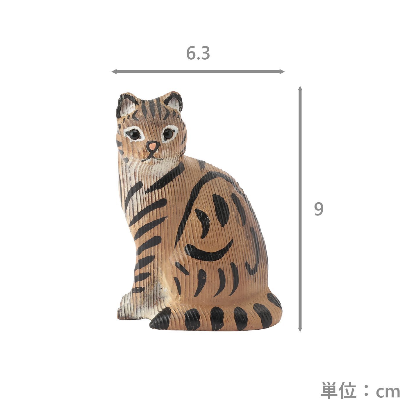 木製オブジェ　キャット