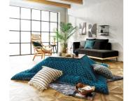 薄掛コタツふとん掛 UZチェッカー20 GR掛