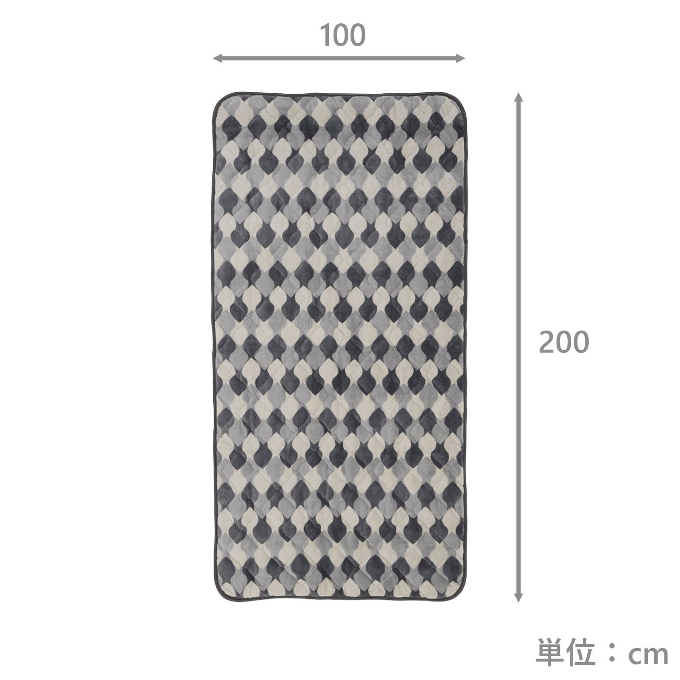 敷パッド　ペスカーレ暖か　GY(シングル)